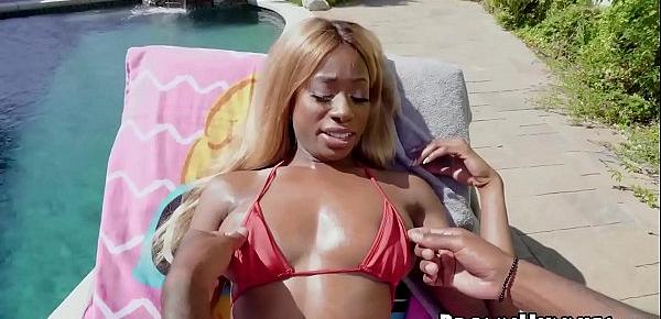  BBC monster for busty natural ebony teen Kinsley Karter